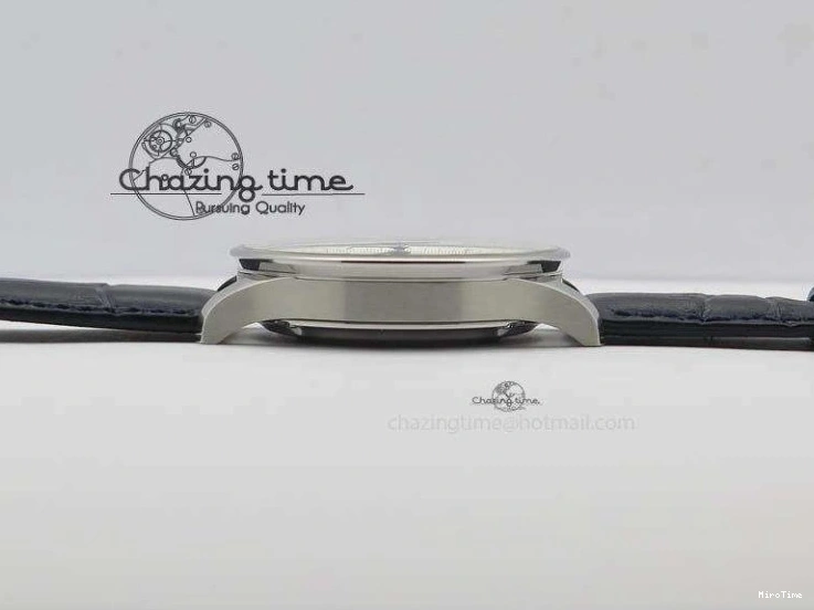 MIROTIME 0715 UrbanStyle Portuguese IW371446 ZF 1:1 Best Edition SS White Dial Blue Markers On Blue Leather Strap  A79350 V 7270